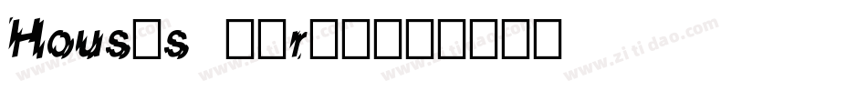 Houses Three字体转换